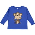 thumbnail image 3 of Inktastic Monkey Boys or Girls Long Sleeve Toddler T-Shirt, 3 of 5
