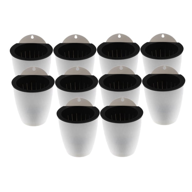 Macetero de Plástico para Colgar en Piezas, Maceta de Riego Automático para Interior