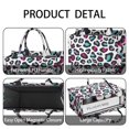 thumbnail image 4 of Large Capacity Tote Bag,White and Colorful Of Leopard Print Handbag Fashion Luxury Tote Bag,15.7"x13"x 5.1" Inches,Laptop Compatible, 4 of 6