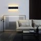 thumbnail image 5 of Lámpara LED de pared para interiores de 12 W, lámpara moderna negra, lámpara de pared de aluminio con punto hacia arriba y abajo, luz blanca cálida de 3000 K, iluminación de pared de 31 cm JAMW Sencillez, 5 of 5