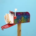 thumbnail image 5 of TEQUAN Rainbow Leopard Print Neon Animal Magnetic Mailbox Cover, Mailbox Wraps Large Size, 5 of 7