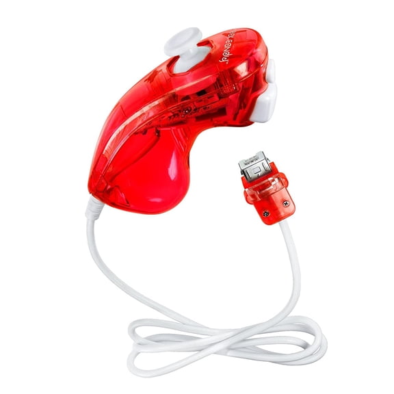 Pre-Owned PDP Rock Candy Wii/Wii U Control Stick Controller, Stormin' Cherry, 8580R