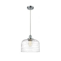 916-1P-PC-G713-L-Innovations Lighting-Bell - 1 Light Cord Hung Mini Pendant In Industrial Style-11.38 Inches Tall and 12 Inches Wide-Polished Chrome