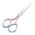 thumbnail image 3 of Motanar Tijeras de aseo profesionales multicolores para cuidado personal, depilación facial y oreja, nariz, cejas, tijeras de punta fina y recta de acero inoxidable de 3,9 pulgadas (rosa), 3 of 5