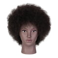 thumbnail image 4 of Cabeza de maniquí africana con peluca, modelo de exhibición, extensión de cabello rizado, ligera Mujer, 4 of 9
