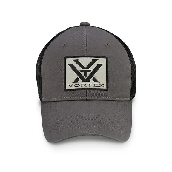 VORTEX Adult Male Patch Logo Cap, One Size, Color: Pewter (220-34-CHR)