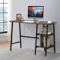thumbnail image 2 of 43 Inch Computer Modern Student Writing Home-Office, Ladder Desk, Coffee+Black Leg, 2 of 8
