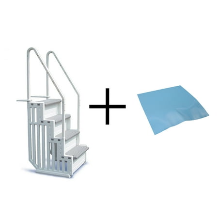 above ground pool ladder pad