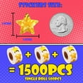 thumbnail image 3 of 1500 PCS Holographic Star Stickers for Kids Reward, Self Adhesive Foil Colorful Star Stickers for Behavior Chart, Student Planner and School Classroom Teacher Supplies (1" Each), 3 of 10