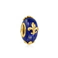 thumbnail image 4 of Ross-Simons Lapis Fleur-De-Lis Bead Charm in 18kt Gold Over Sterling, Women's, Adult, 4 of 6