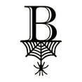 thumbnail image 6 of Herrnalise Halloween Letters Decorations, 2.1"x3.5" Black Hanging Letters Tag with Spiderweb Decor, DIY Halloween Party Letters Ornament for Indoor Outdoor Wall Patio Porch(Z), 6 of 9