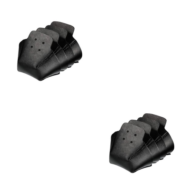 Eigraketly 4 piezas Skate Toe Cap Roller Protectores Caps Portable Deportes al aire libre Patinaje Protección Gym Guards Niños Negro Negro 2piezas