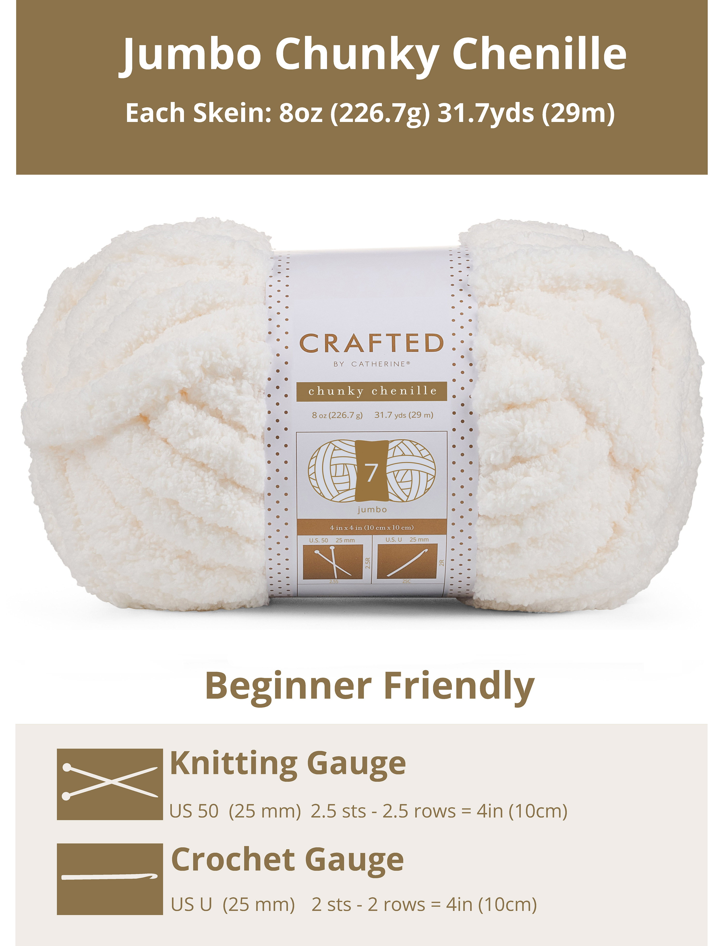 Crafted by Catherine Chunky Chenille Yarn 8-Pack photo 3