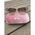 thumbnail image 4 of MIU MIU MU Designer 01XS SUNGLASSES 09N4KO Light Brown Pink Transparent cat eye, 4 of 6