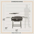 thumbnail image 3 of Oklahoma Joe Charcoal Grill, Firecraft Series Barrel Grill with Side Shelves, Black, 3 of 11