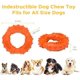 thumbnail image 5 of Juguetes masticables para perros grandes, comida y masticables increíbles - Juguetes para perros cachorros pequeños y medianos - Sabor a carne de res no tóxico - Naranja, 5 of 5