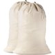 thumbnail image 1 of Bolsa de lavandería de algodón lavable con cordón (paquete de 2), 1 of 4