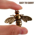 thumbnail image 3 of Raindrops Brass Bee Decorative Object Golden 1Pcs 1.9x1.3x0.6in, 3 of 6