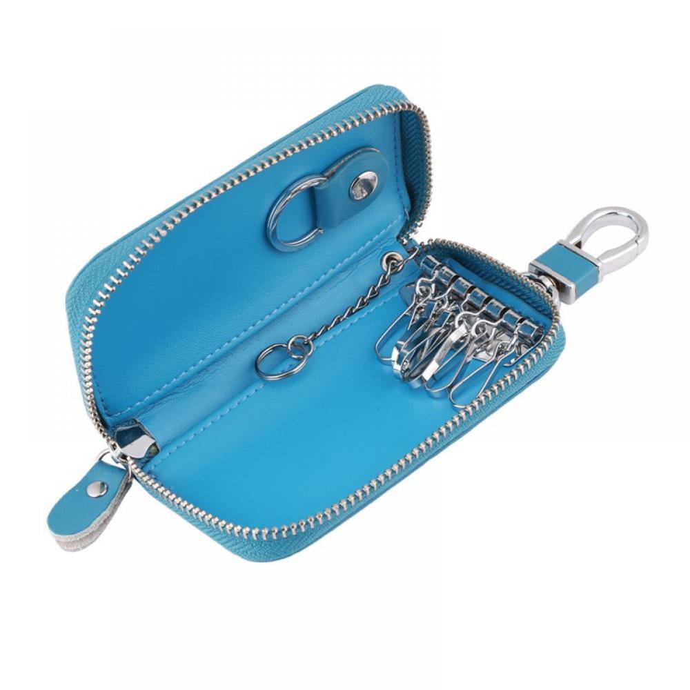 Multi-Functional Zipper Key Case Wallet 6 Colors for Choice Key Holder Wallet Leather Car Keychain Key Holder Key Wallet