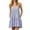 Dark Blue, variant on Women's Summer Slip Dresses Square Neck Striped Tiered Mini Sundress with Pockets Casual Beach Vacation Dress Red S