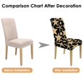 thumbnail image 7 of Starfish and Sand Pattern Dining Chair Covers Set of 4, Stretch Washable Polyester Slipcovers, Removable Seat Protector for Nautical, Vintage, or Coastal Style, 7 of 7