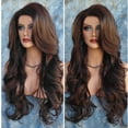 thumbnail image 4 of Fiudx Ofertas De La Semana Peluca Sintética Ondulada Larga Y Suelta, Peluca Delantera, Pelucas De Cabello Natural Completo Y Rizado Para Mujer, Color Negro, 4 of 6