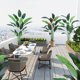 thumbnail image 5 of 2-pack 7ft (84 pulgada) artificial bird of paradise trees - realistic con 20 trunks y leaves, 5 of 7