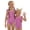 #A06-Pink, variant on Abcomgle Girls One Piece Swimsuits 10-12 Glitter Sequin Graphic One Piece Swimsuit for Girls Ruffled Stretchy Girls Swimwear