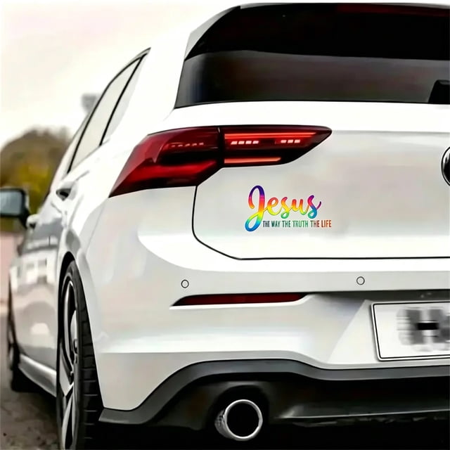 Car and Motorcycle Window Sticker, Durable Vinyl Decal with Clear Lettering, Weather-Resistant, Easy Peel-and-Stick Application, 1 Piece