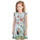 thumbnail image 1 of Balery Chinoiserie Floral Palm Tree Camisón de princesa para niñas, pijama de algodón con mangas abullonadas, suave y bonito.-X-Large, 1 of 6