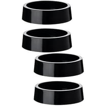WRITWAA Furniture Caster Cups Non-Slip Floor Protectors for Home Use Black 4Pcs