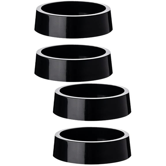 WRITWAA Furniture Caster Cups Non-Slip Floor Protectors for Home Use Black 4Pcs