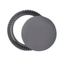 thumbnail image 1 of Quiche Pan Removable Bottom Non Stick Cake Mould Bakeware Kits Baking Accessory Kitchen Supplies Cooking Tools Thicken deepen 9 in, 1 of 8