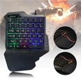 thumbnail image 3 of Teclado Para Juegos Teclado Para Juegos Con Una Sola Mano Teclado Pequeño Para Juegos Rgb Siente Un Reposamanos 35 Teclas Retroiluminación Colorida Para Juegos Lol/Pubg/Fortnite/Wow/Dota/Ow Inevent EL012796-00, 3 of 6