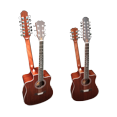 thumbnail image 5 of 12/6 Strings Acoustic Double Neck, Double Sided Busuyi Guitar, Travel Acoustic Guitar with Classical Metal Heel 41inch Cutaway Guitar, 39inch Acoustic Guitar, Double Sided Neck Guitar, 2020 NPT +Bag, 5 of 9