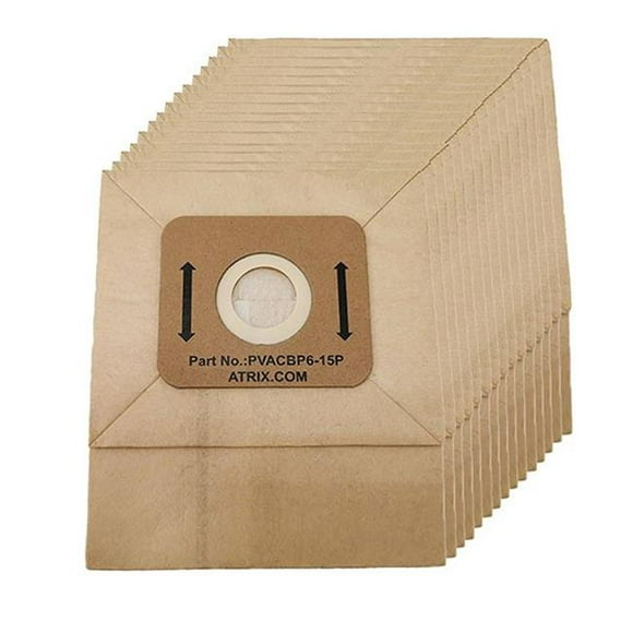 Atrix PVACBP6-15P Sac à Dos Pro Série Sacs Filtrants en Papier - Pack de 15