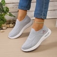 thumbnail image 4 of Women's Slip on Sneakers Breathable Platform Soft Sole Tennis Shoes Lightweight Athletic Gym Non Slip Work Shoes, 4 of 7
