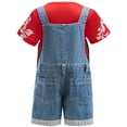 thumbnail image 2 of Conjunto de Camiseta Floral Hawaiana y Shorts de Mezclilla para Niñas, Atuendo de Playa Tropical para Niños, Disfraces de Halloween para Niños Pequeños, 2 of 5
