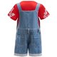 thumbnail image 2 of Conjunto de Camiseta Floral Hawaiana y Shorts de Mezclilla para Niñas, Atuendo de Playa Tropical para Niños, Disfraces de Halloween para Niños Pequeños, 2 of 5