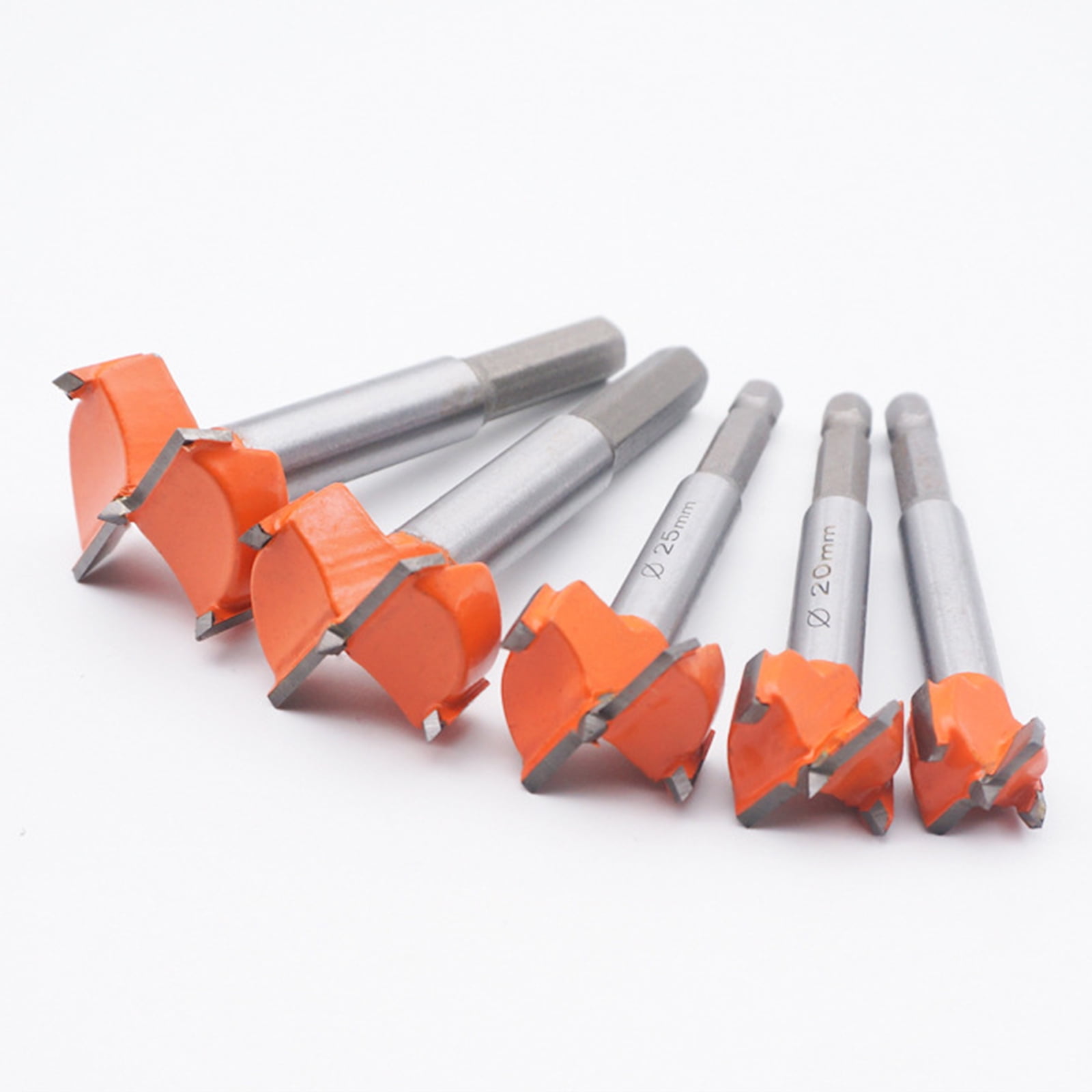 Zeiwohndc 5 Pieces Forstner Bits Wood Drill Set Woodworking Hole Saw Wood Cutter Tool
