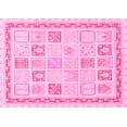 thumbnail image 1 of Ahgly Company Indoor Rectangle Abstract Pink Modern Area Rugs, 8' x 12', 1 of 4