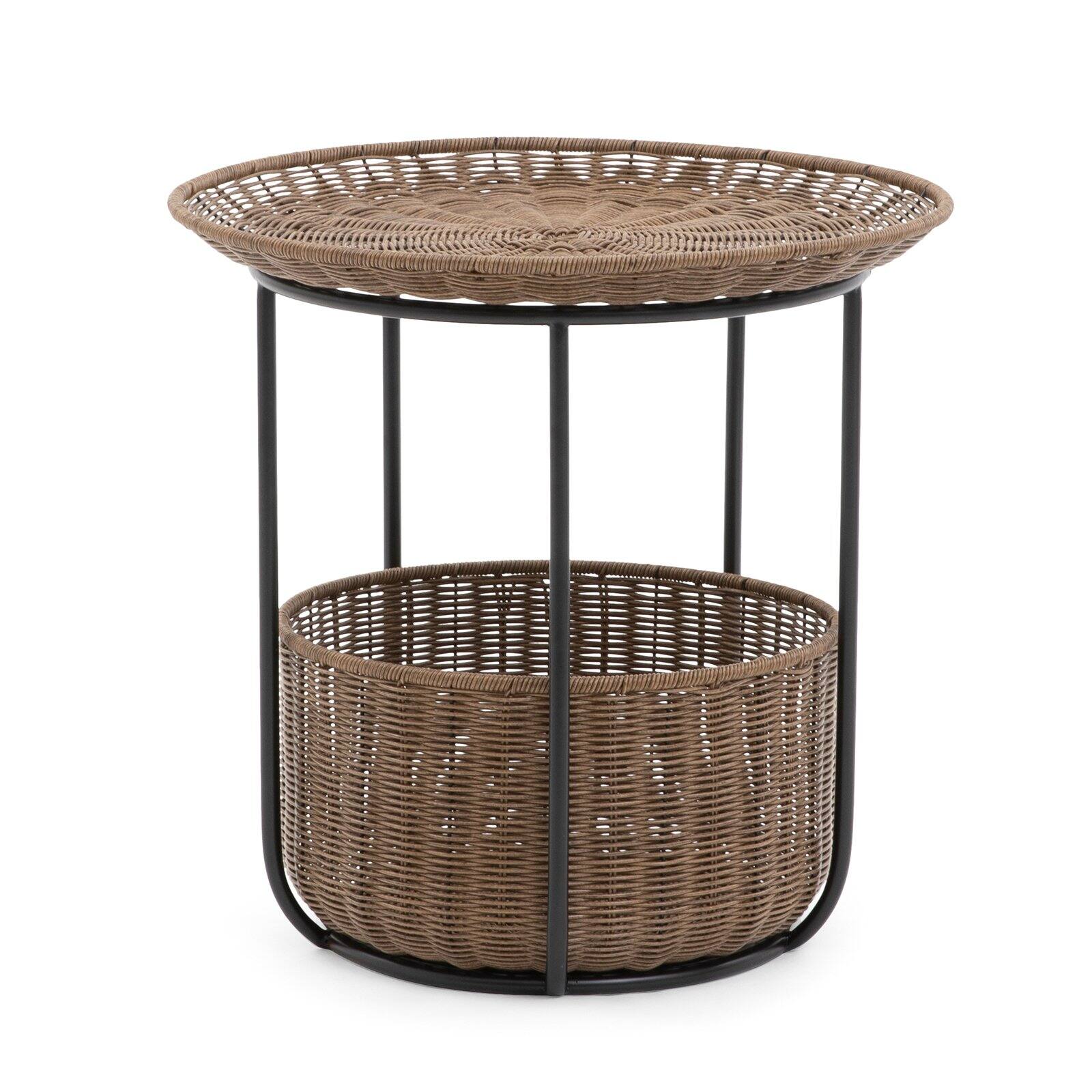 Coral Coast Bayard All Weather Wicker Patio Side Table ...