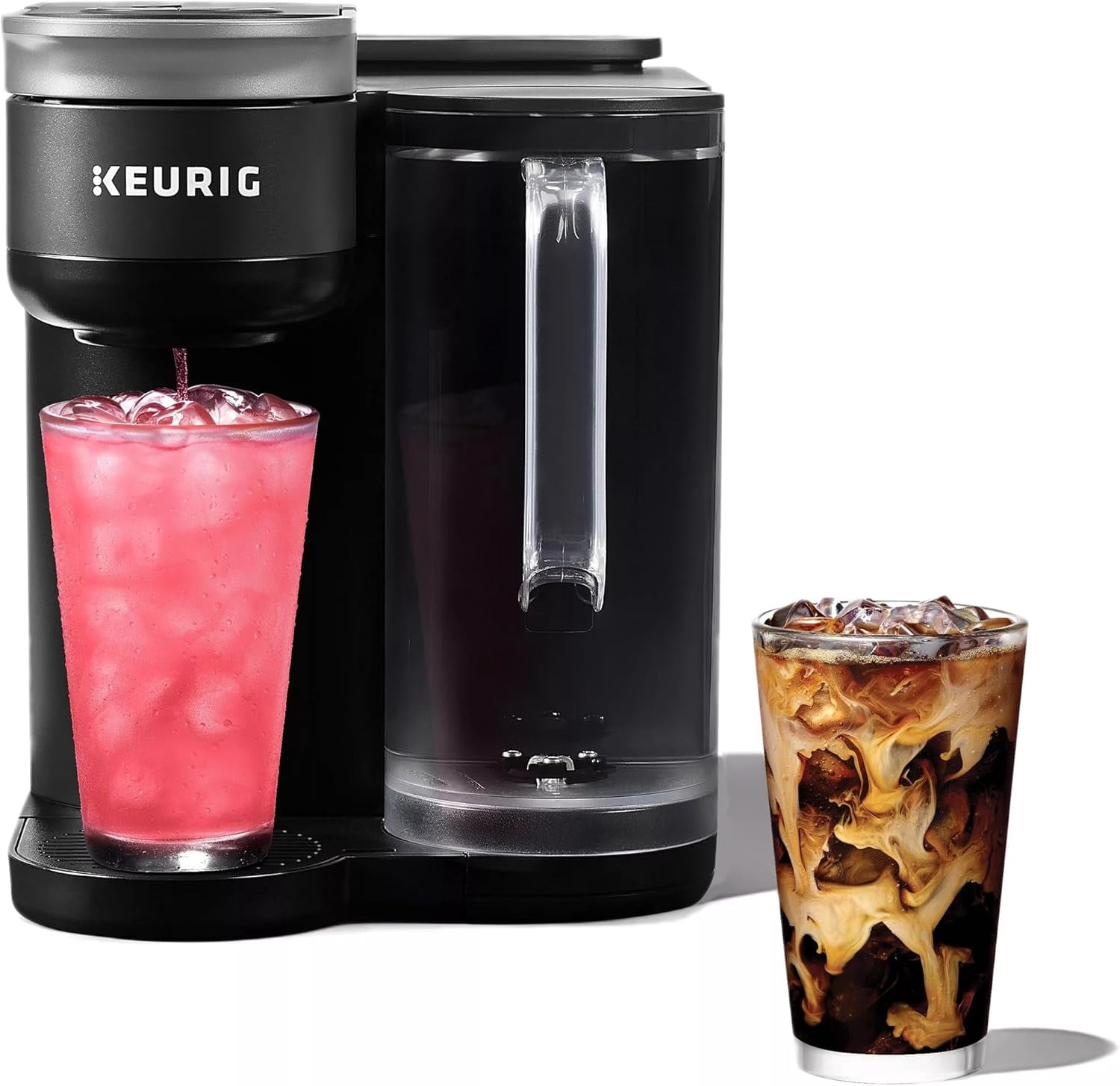Restored Keurig KBCK87BK K-Brew+Chill Single-Serve Coffee Maker, MultiStream and QuickChill Technology, 70oz. Removable Reservoir, Black (Refurbished)