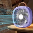 thumbnail image 1 of Ventilador de escritorio plegable con temporizador digital, brisa fresca, portátil, para uso en la oficina y el hogar, 1 of 4