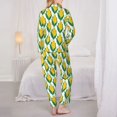 thumbnail image 6 of Goofa Corn Cob Printed Women’s 2 Piece Pajama Set Super,Pajamas Women's Long Sleeve Sleepwear Soft Button Down Loungewear Pjs Lounge Set Nightwear-X-Large, 6 of 9