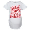 thumbnail image 4 of Maternity The Jolliest Bump This Side of The Nuthouse Pregnancy T Shirt Cute Christmas Tee, 4 of 9