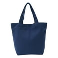 thumbnail image 1 of Uxcell Sac Fourre-Tout en Toile avec Poignée Petit Sac à Main Réutilisable Sacs de Magasinage Bleu Foncé, 1 of 5