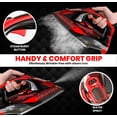 thumbnail image 6 of Utopia Home Steam Iron for Clothes - Non-Stick Soleplate - 1800W Clothes Iron With Auto-Off Safety Feature - Adjustable Thermostat Control, Variable Steam Control, Self-Clean, 8 Feet Cord Black/Red, 6 of 8