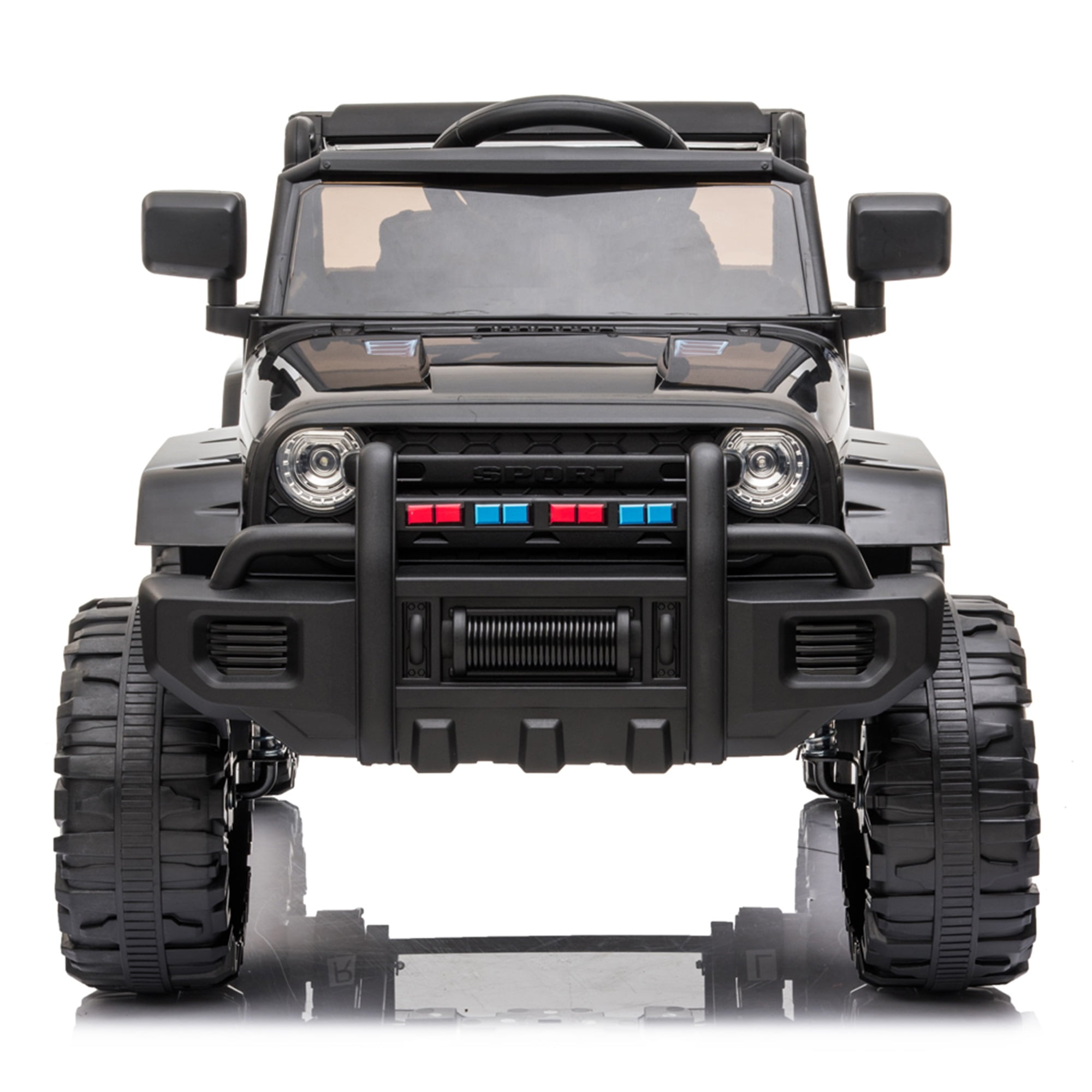 CIPACHO 12V Powered Electric Car Dual Drive, Ride Ons for Kids Car with 2.4G Remote Control, Black