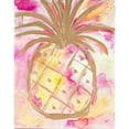 thumbnail image 3 of Hewitt, L. 20x24 Black Modern Framed Museum Art Print Titled - Pink Gold Pineapple, 3 of 5
